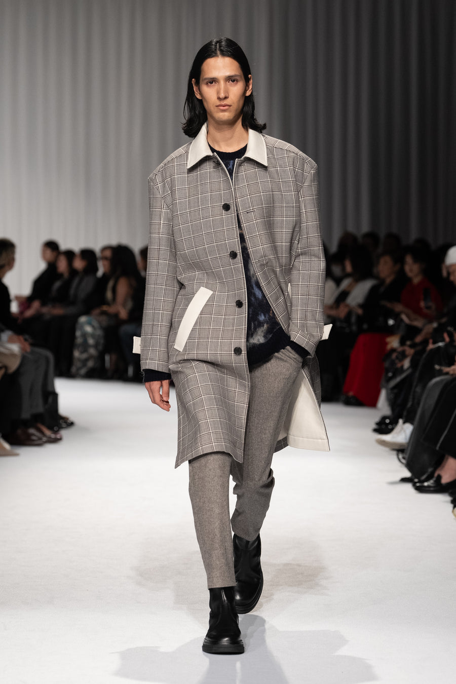 Glen Check Double Face Coat