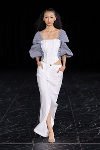 Cotton Rayon Twill Long Skirt