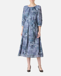 Georgette print dress