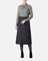 jersey print pullover