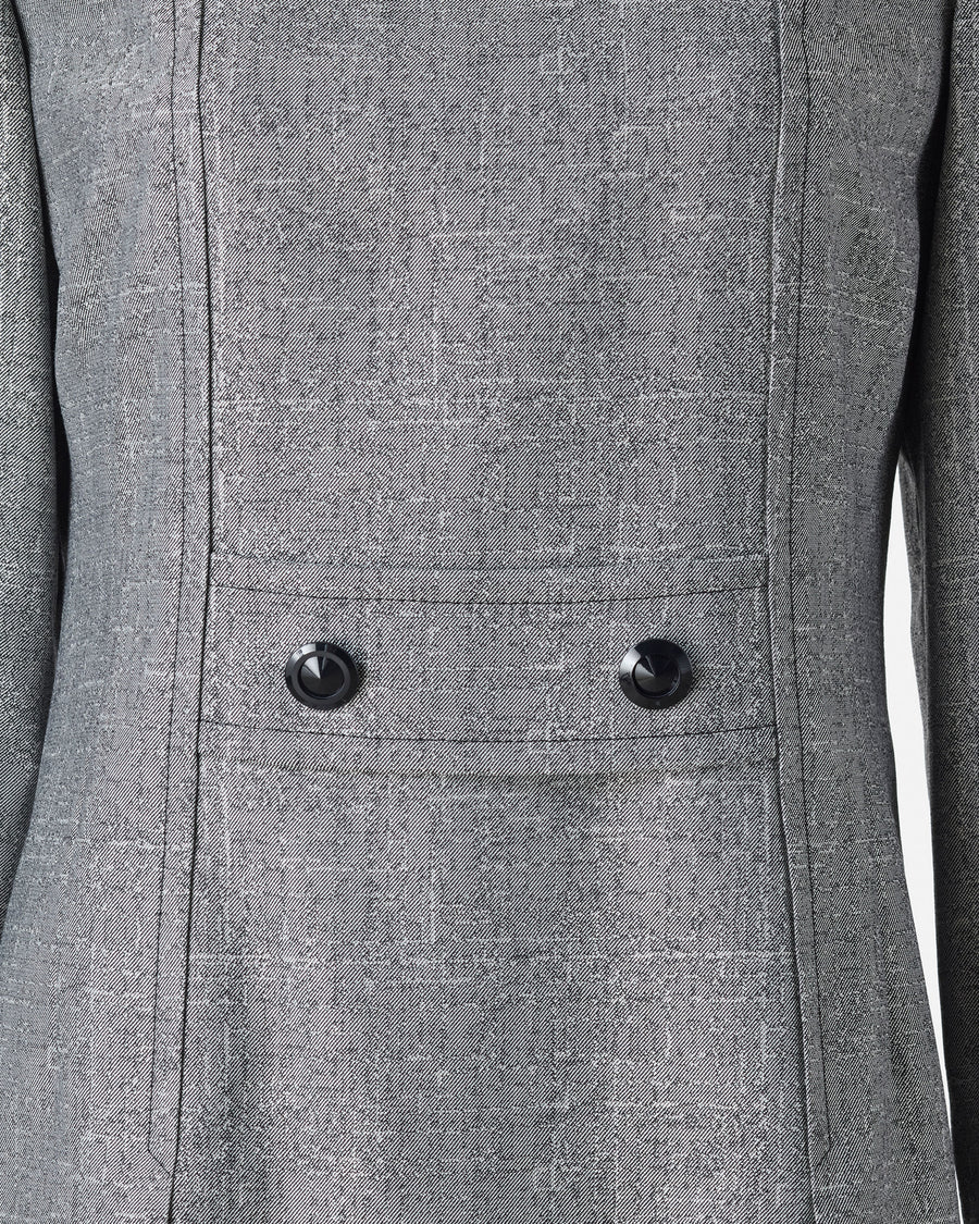 Stretch wool silk dress