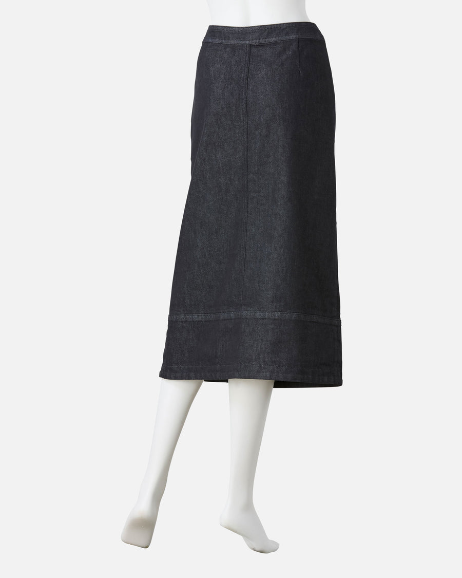 Cotton polyester denim skirt