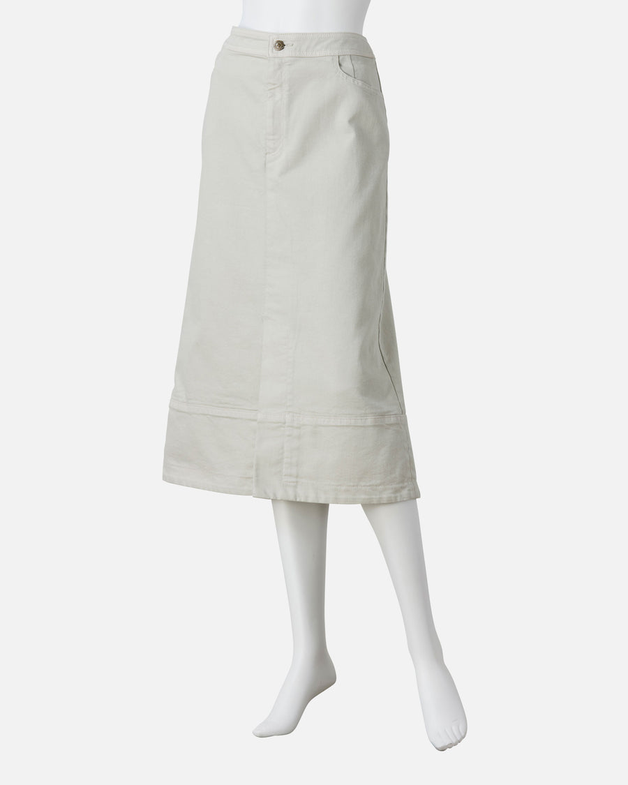 Cotton polyester denim skirt