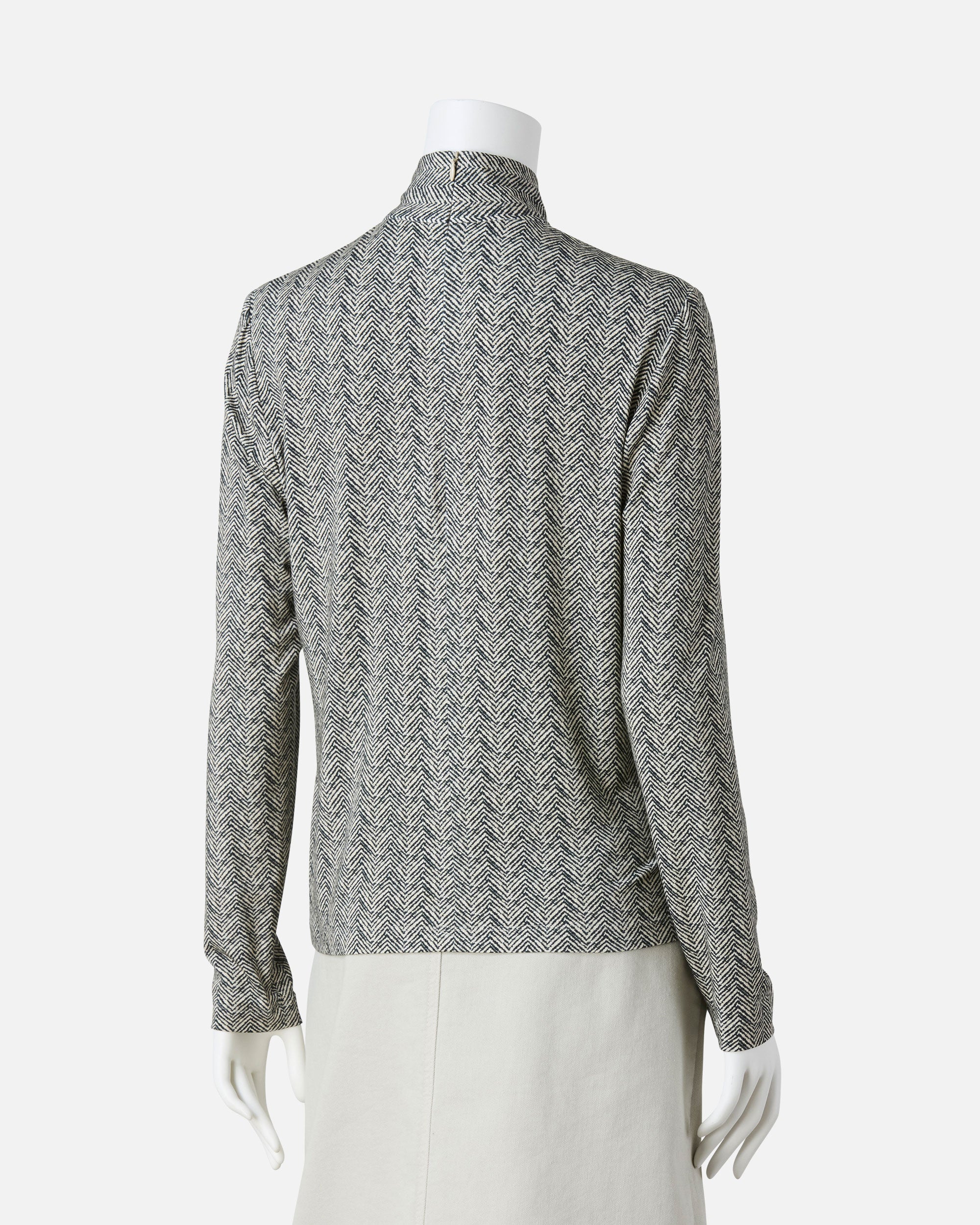 jersey print pullover