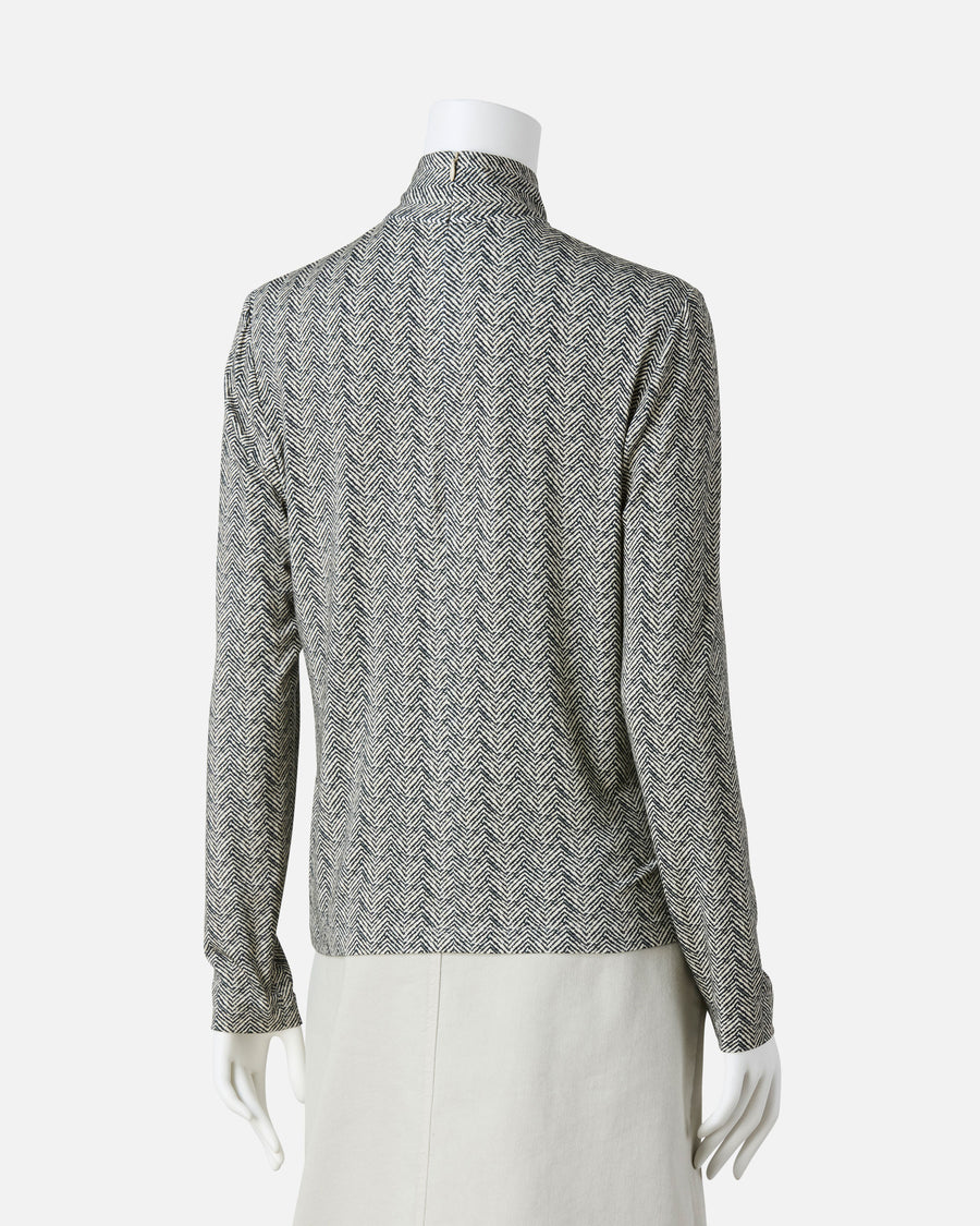jersey print pullover