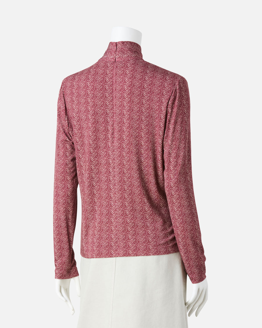 jersey print pullover