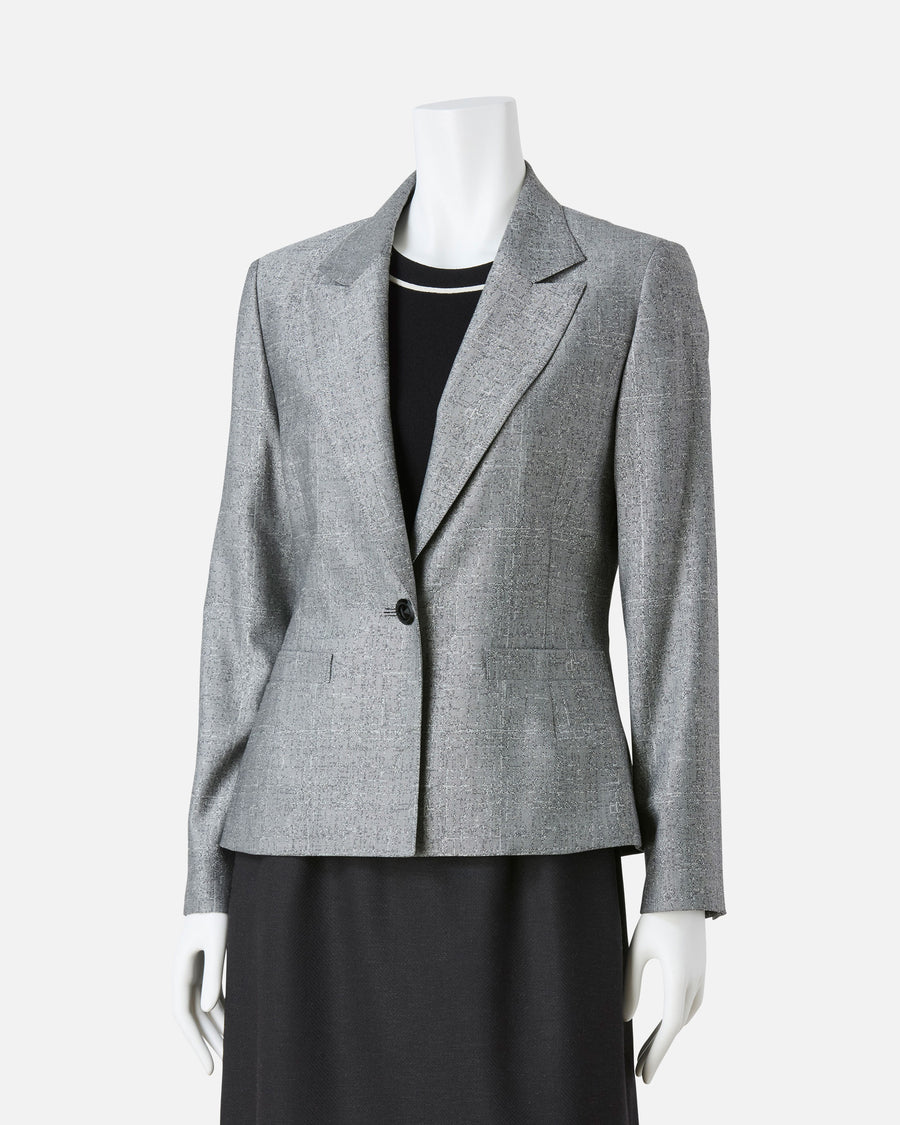 Stretch wool silk jacket