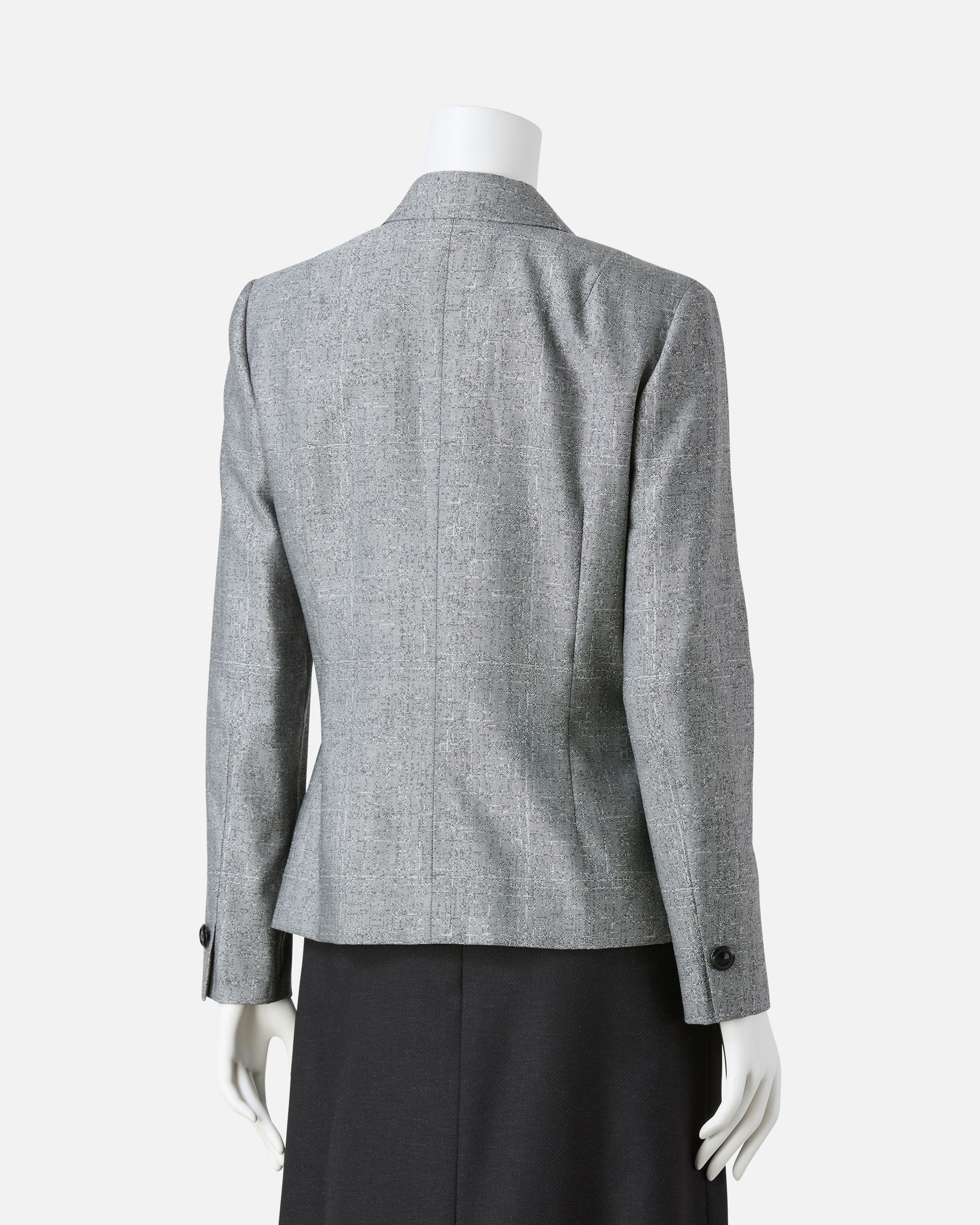 Stretch wool silk jacket