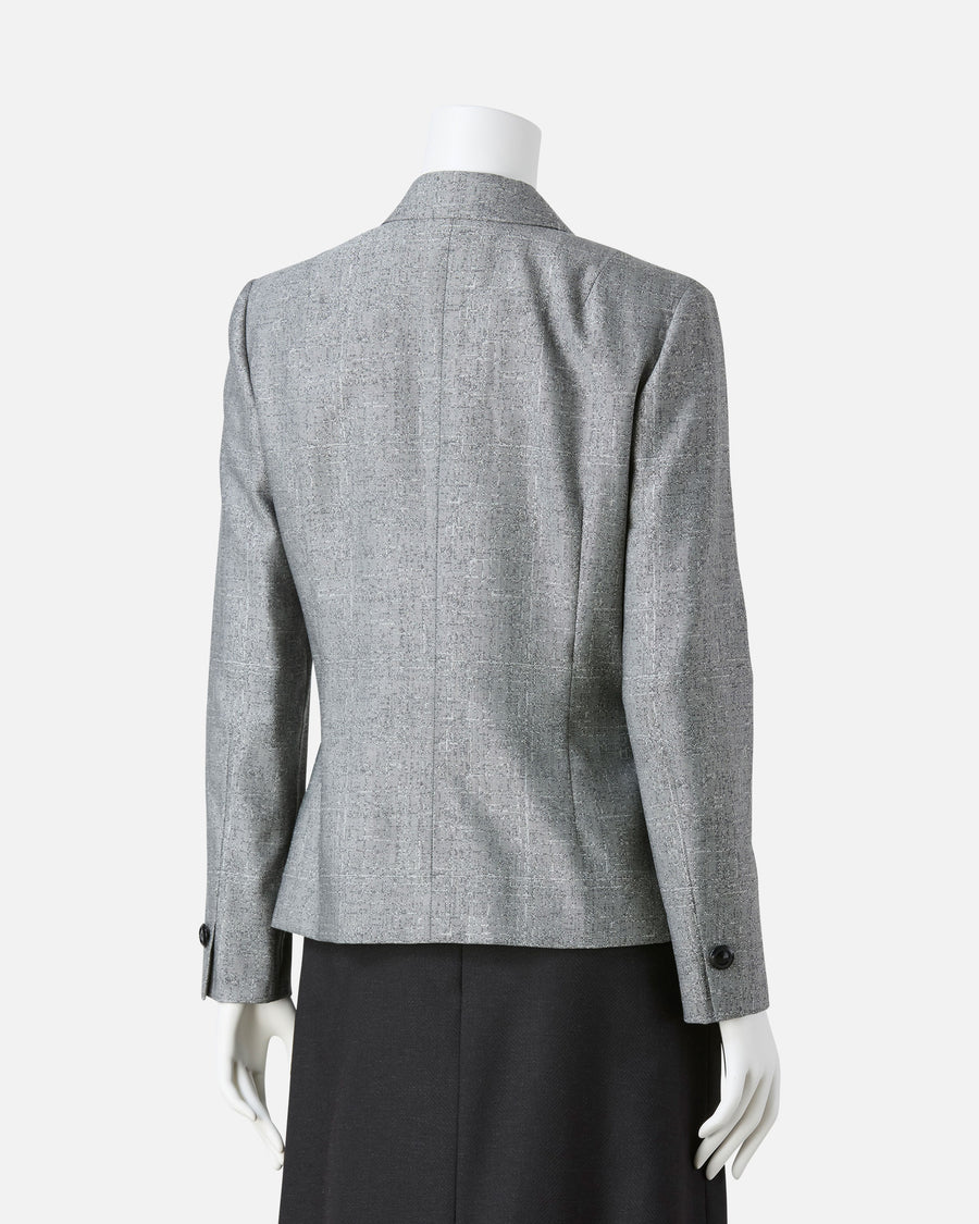 Stretch wool silk jacket