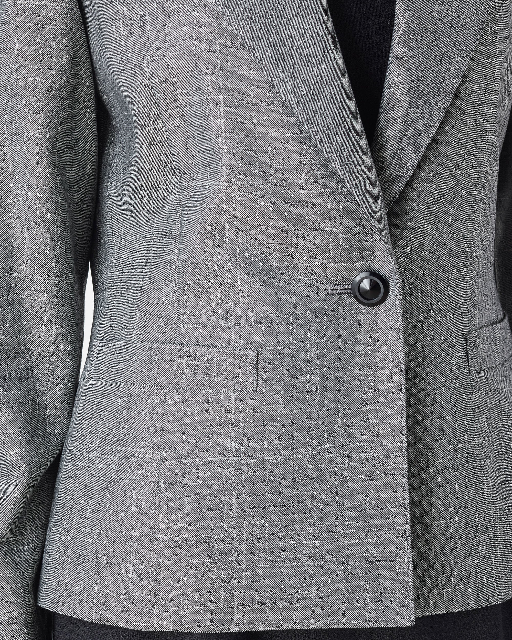 Stretch wool silk jacket