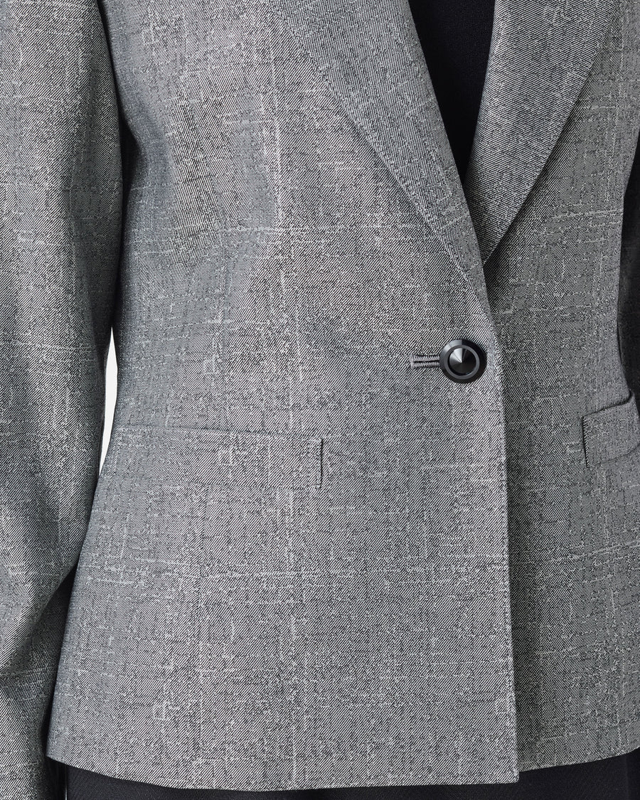 Stretch wool silk jacket