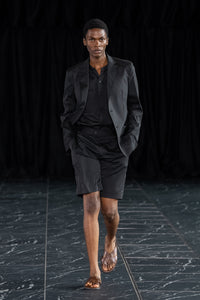 Luxurious nylon tailored jacket