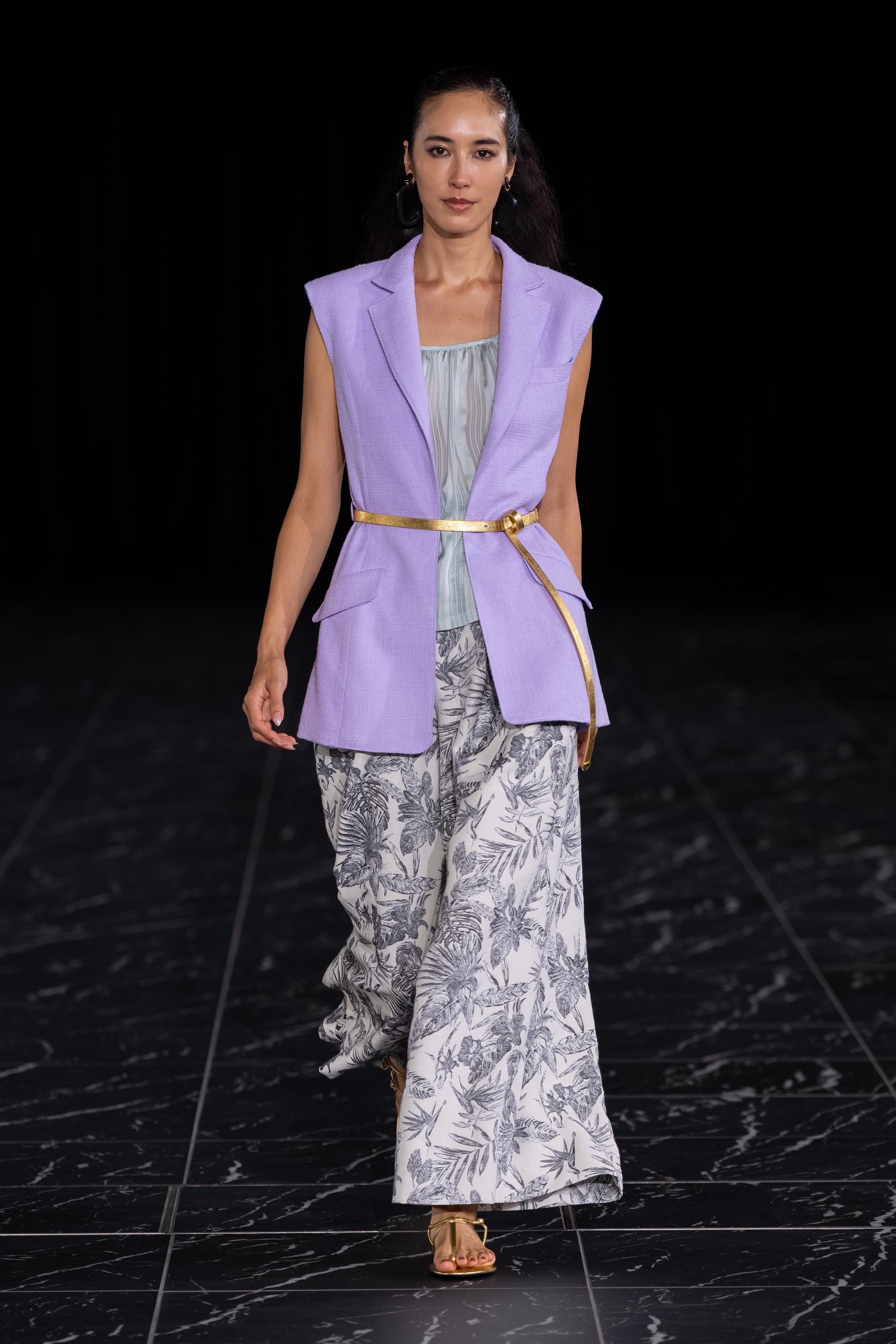Cotton Polyester Jacquard Wide Pants
