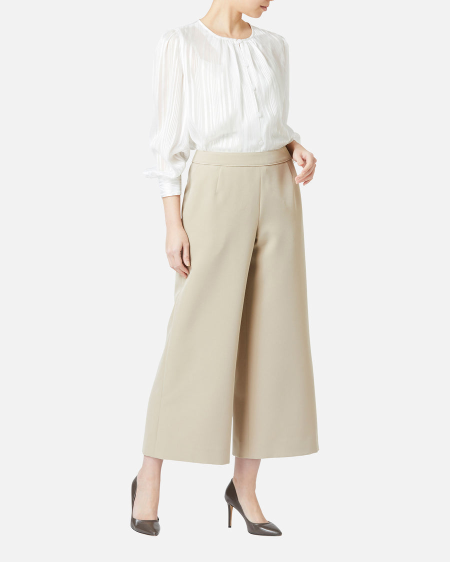 Wide Stretch Crepe Pants