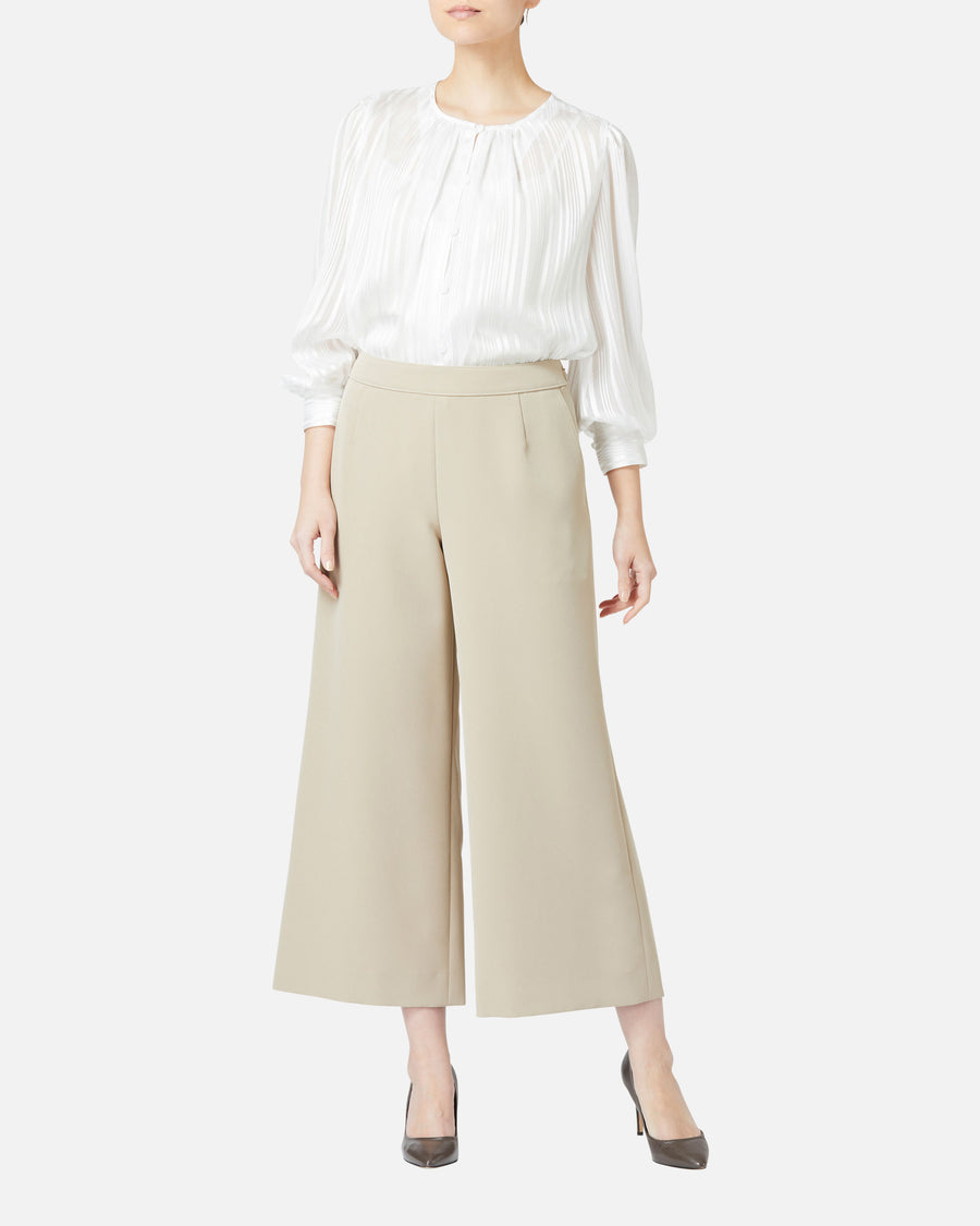 Wide Stretch Crepe Pants