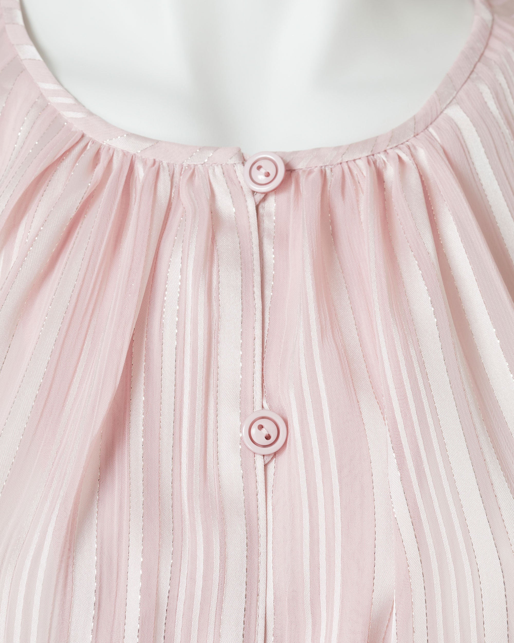 Striped Chiffon Satin Blouse