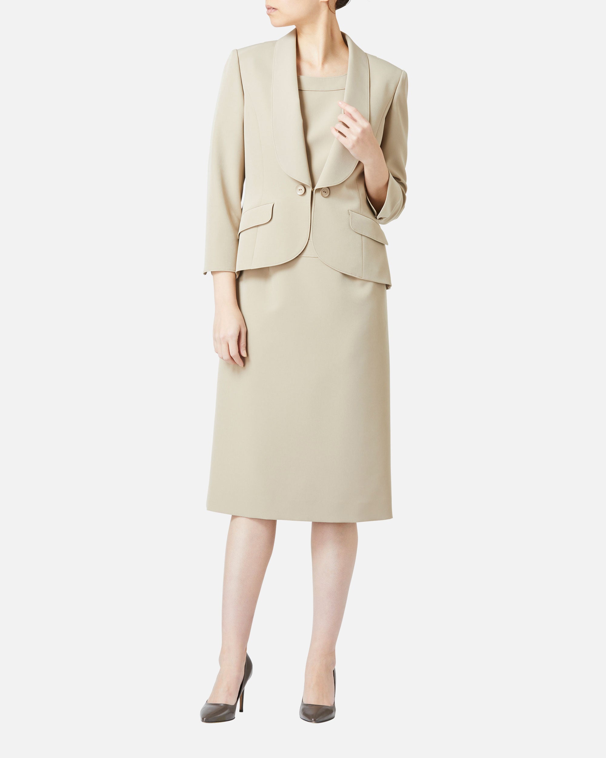 Stretch Crepe Dress