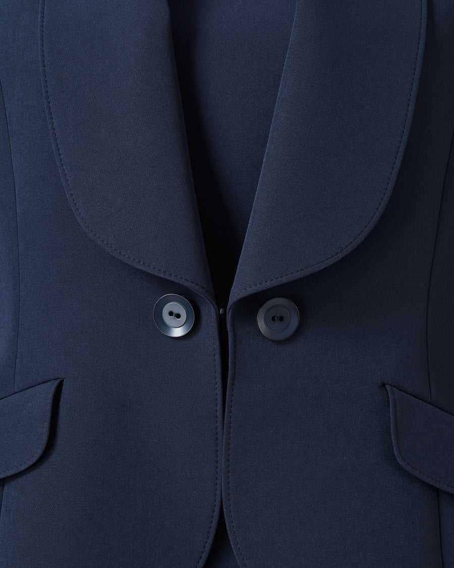Shawl Lapel Stretch Crepe Jacket