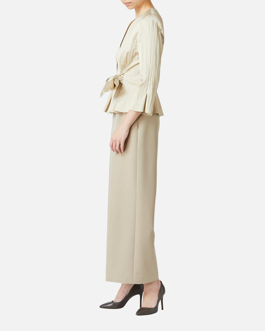 Wide Stretch Crepe Pants