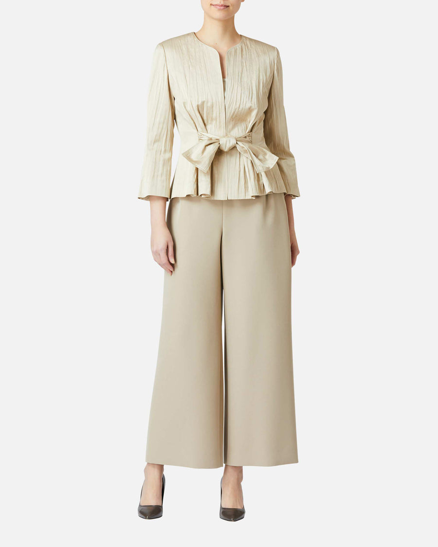 Wide Stretch Crepe Pants