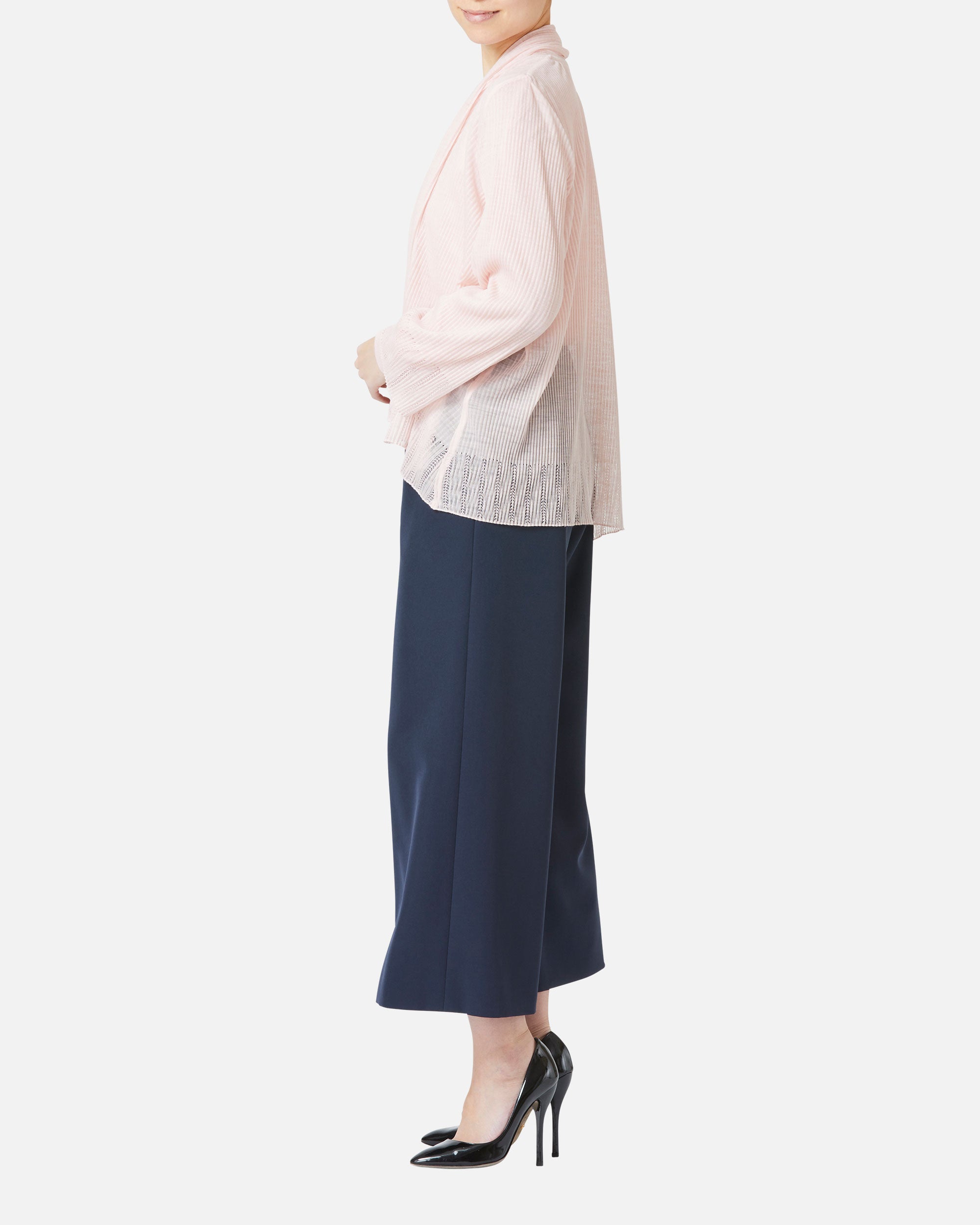 Pleated Cardigan