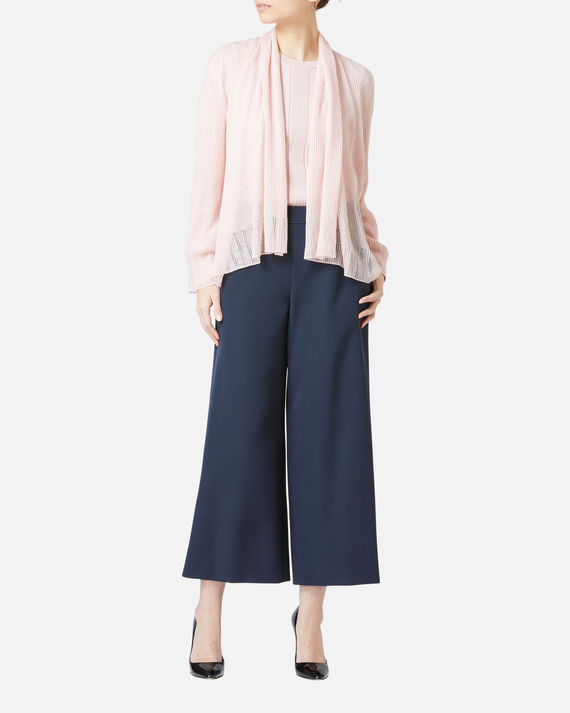 Pleated Cardigan