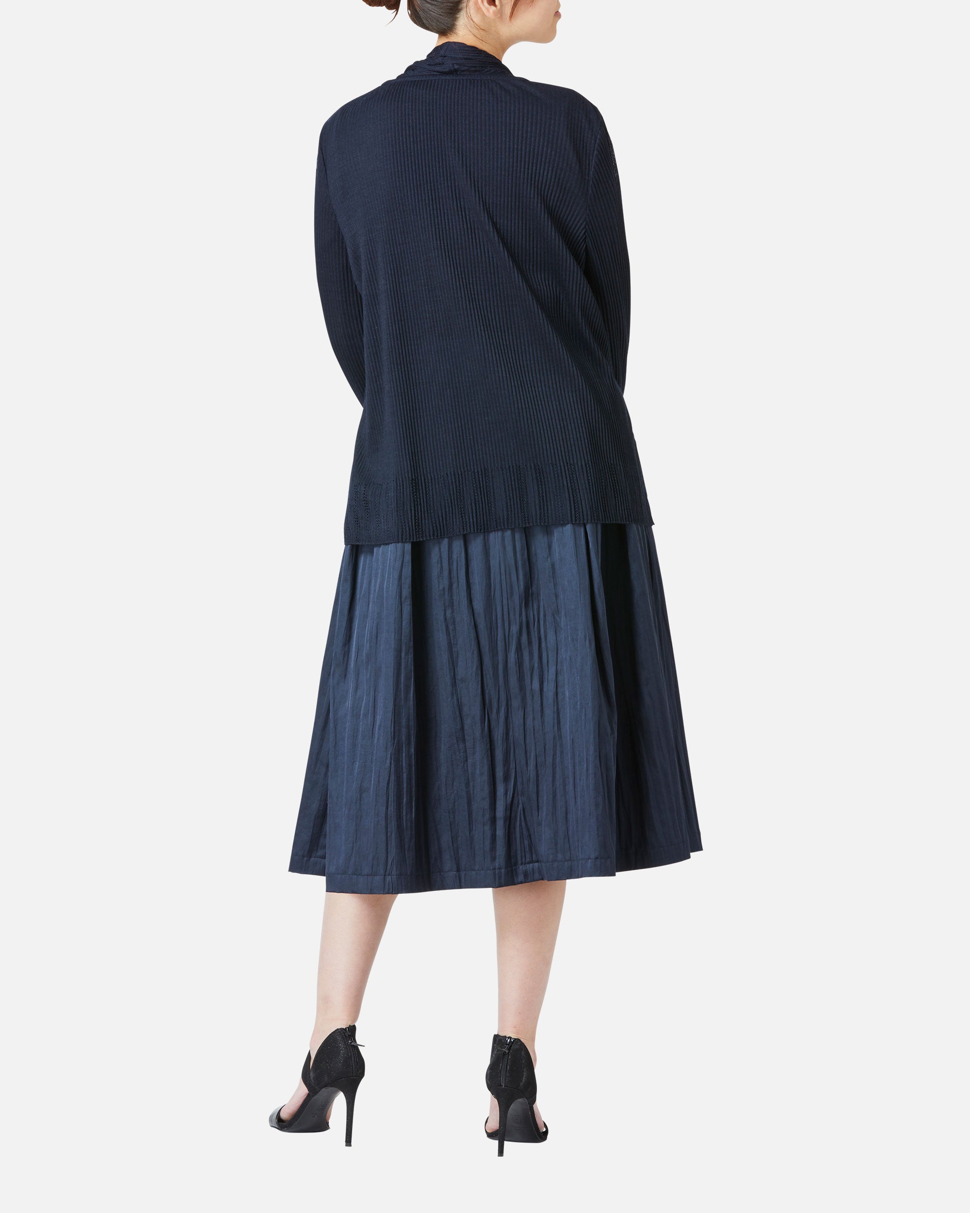 Pleated Cardigan