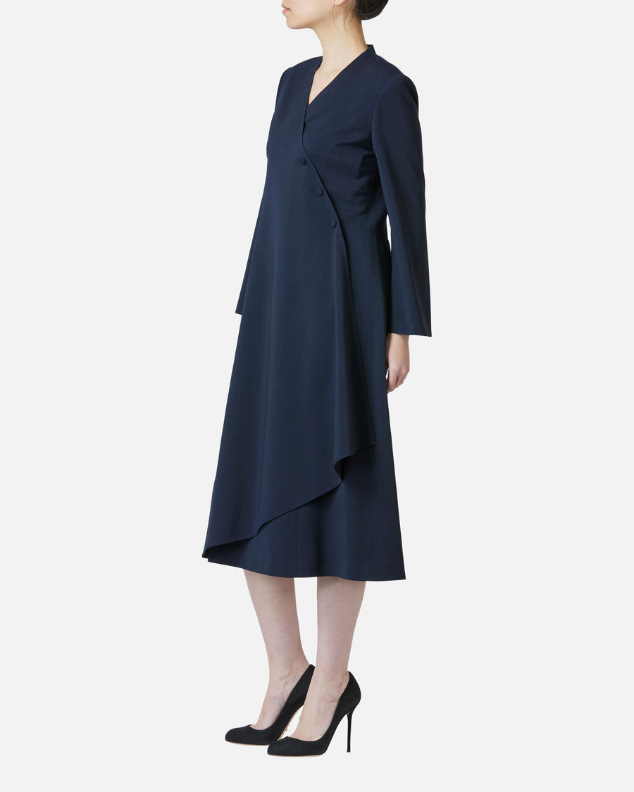Stretch twill seasonless dress