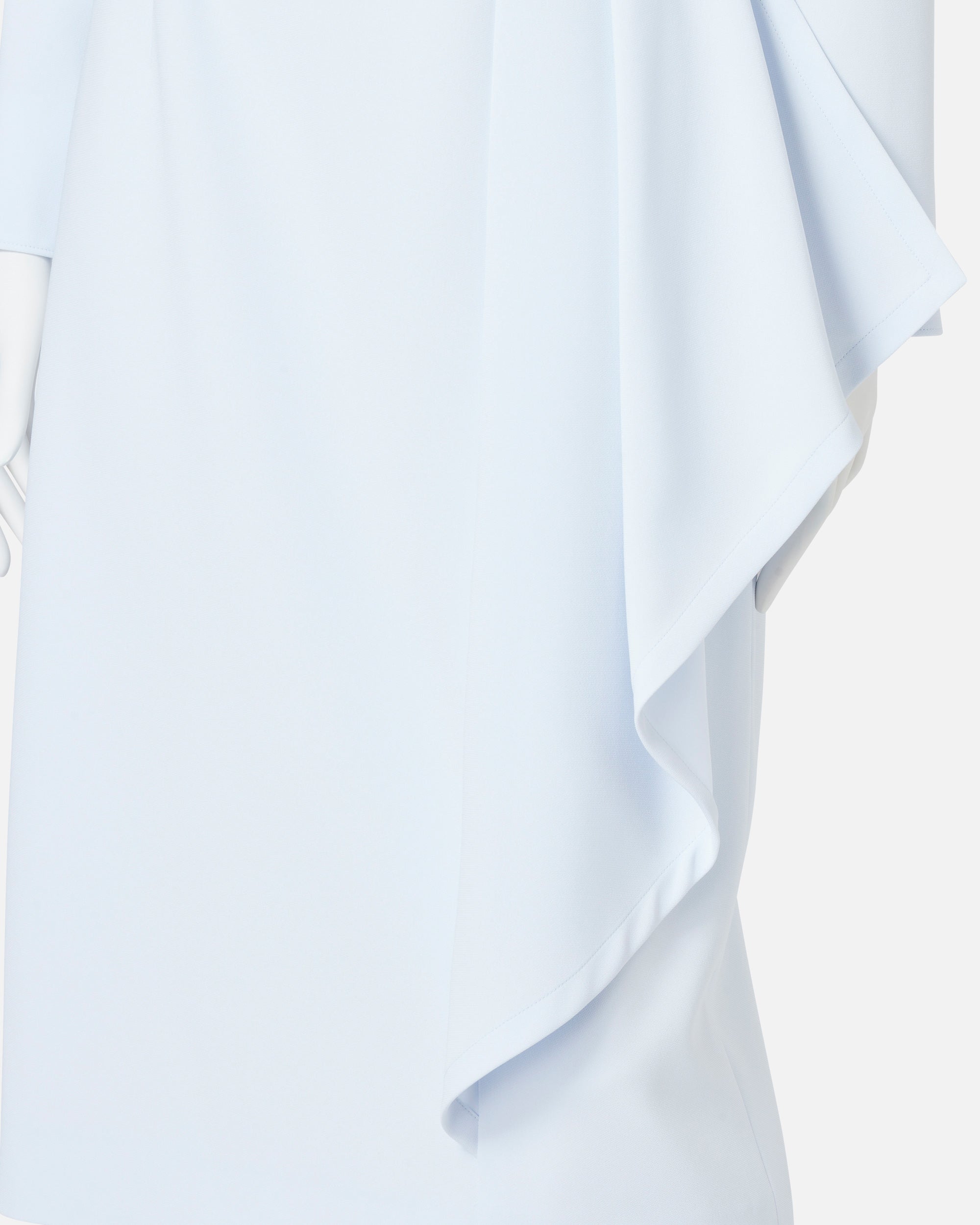 Triacetate Polyester Blended Draped Dress