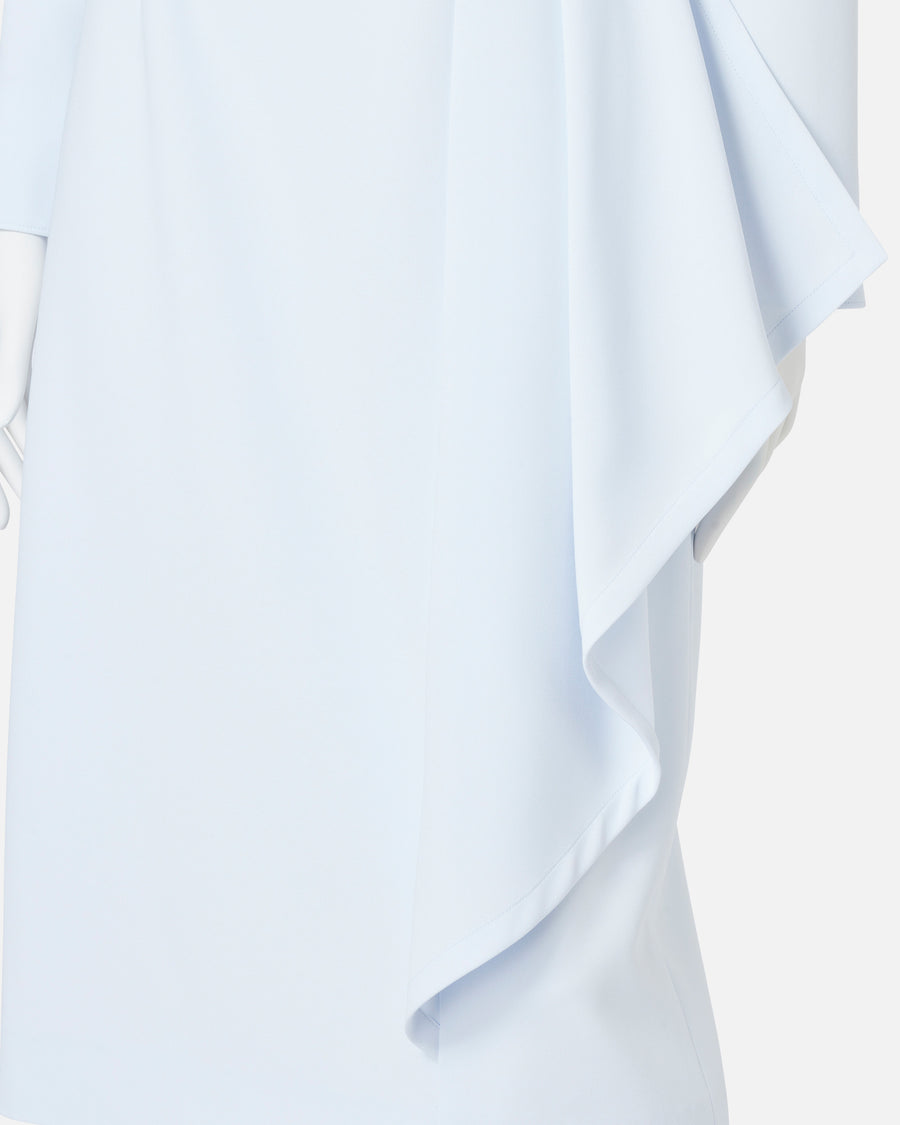 Triacetate Polyester Blended Draped Dress