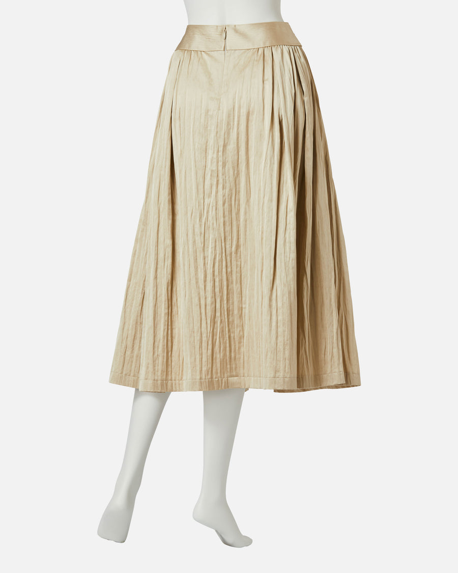Gathered Flare Skirt