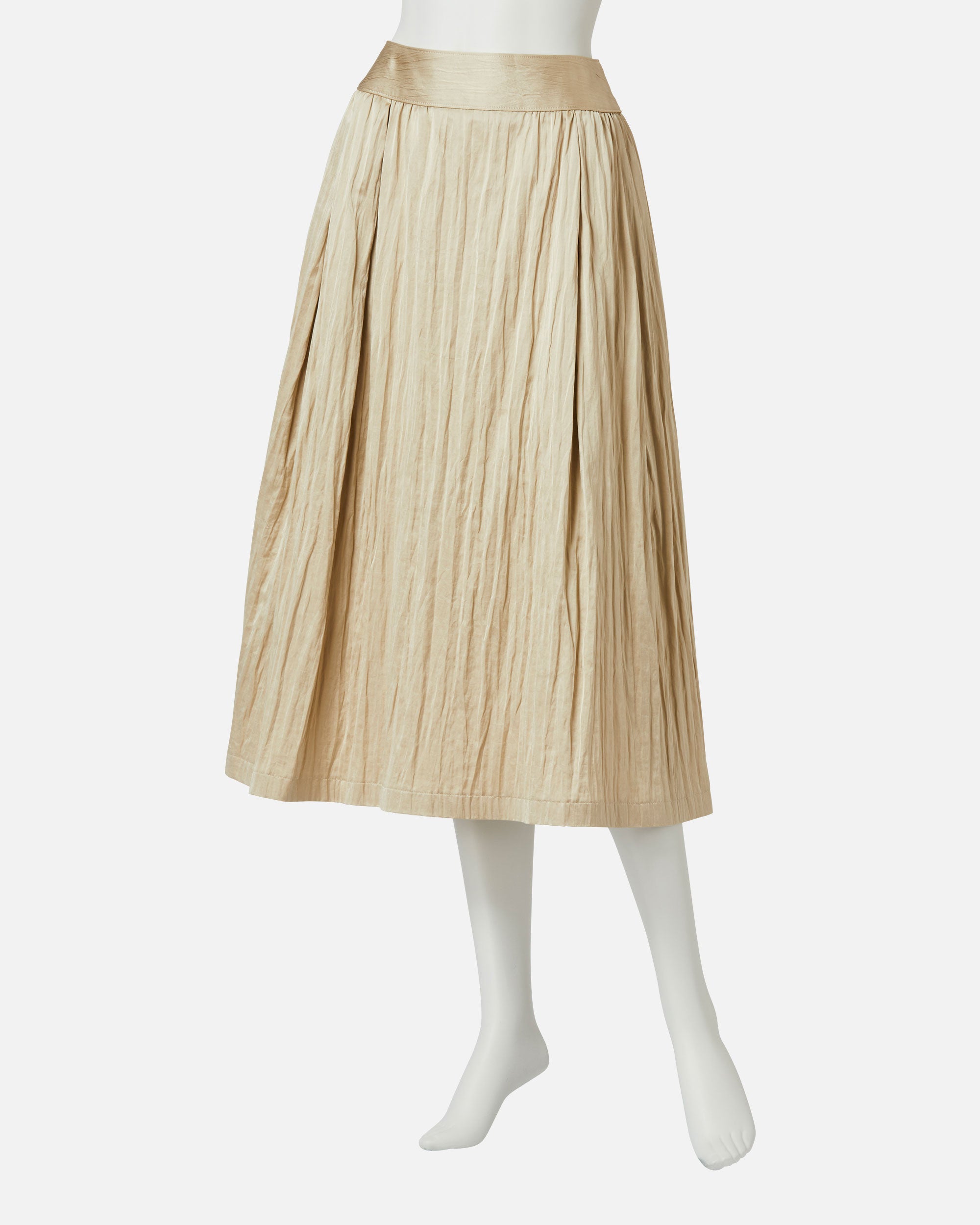 Gathered Flare Skirt