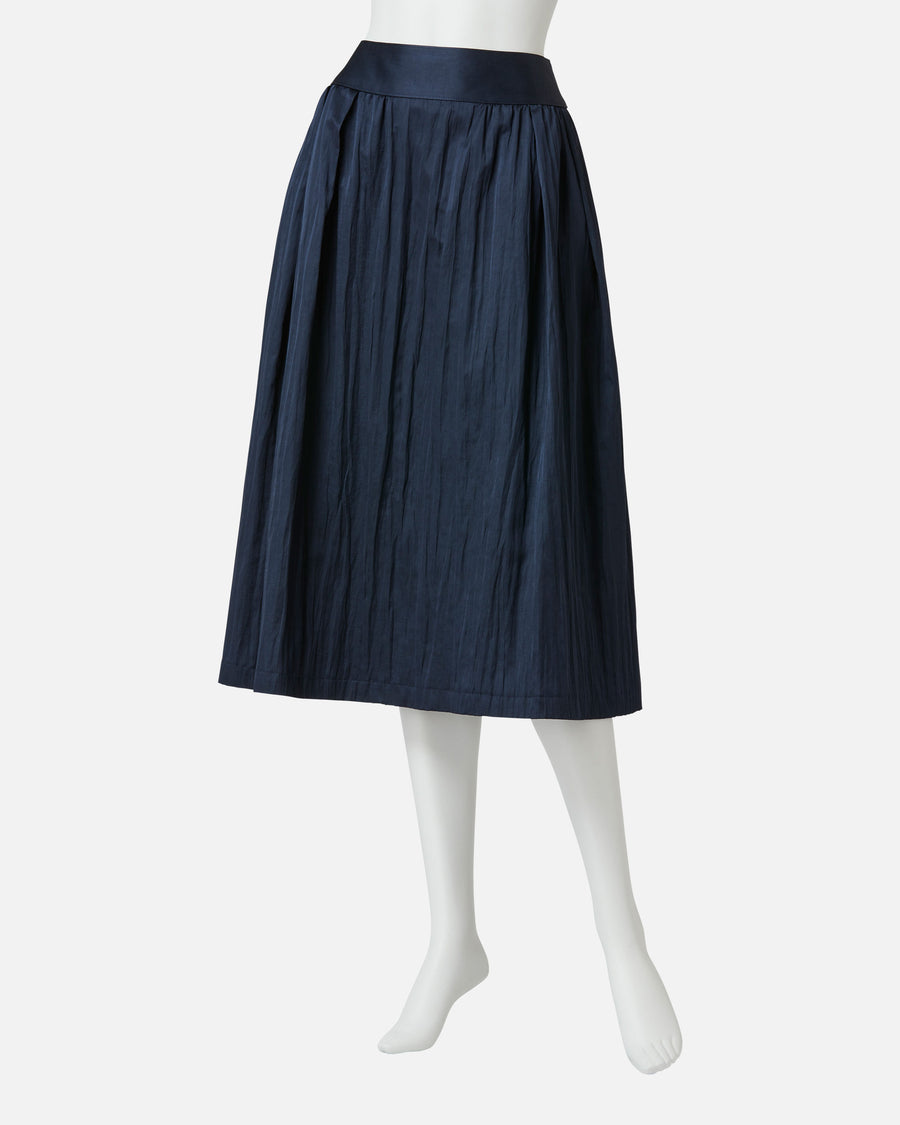 Gathered Flare Skirt