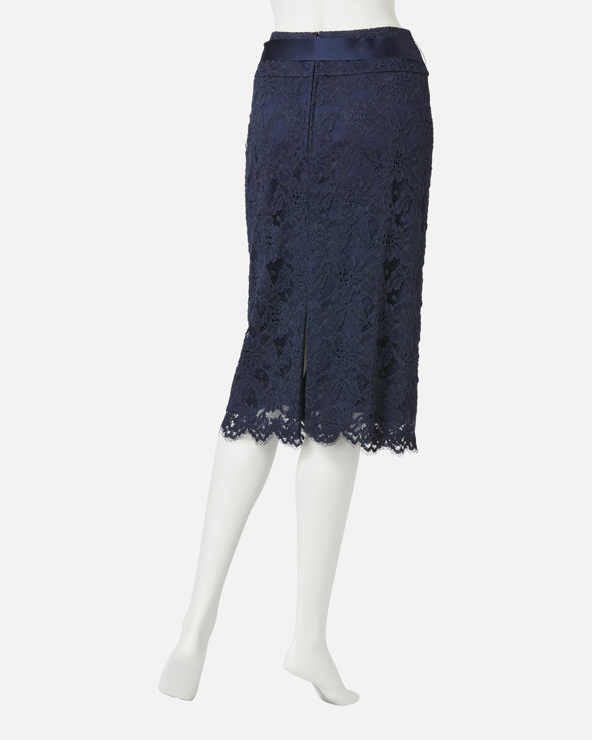 Raschel Lace Straight Skirt