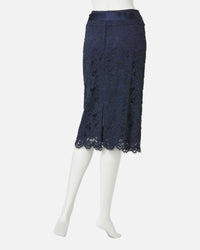 Raschel Lace Straight Skirt