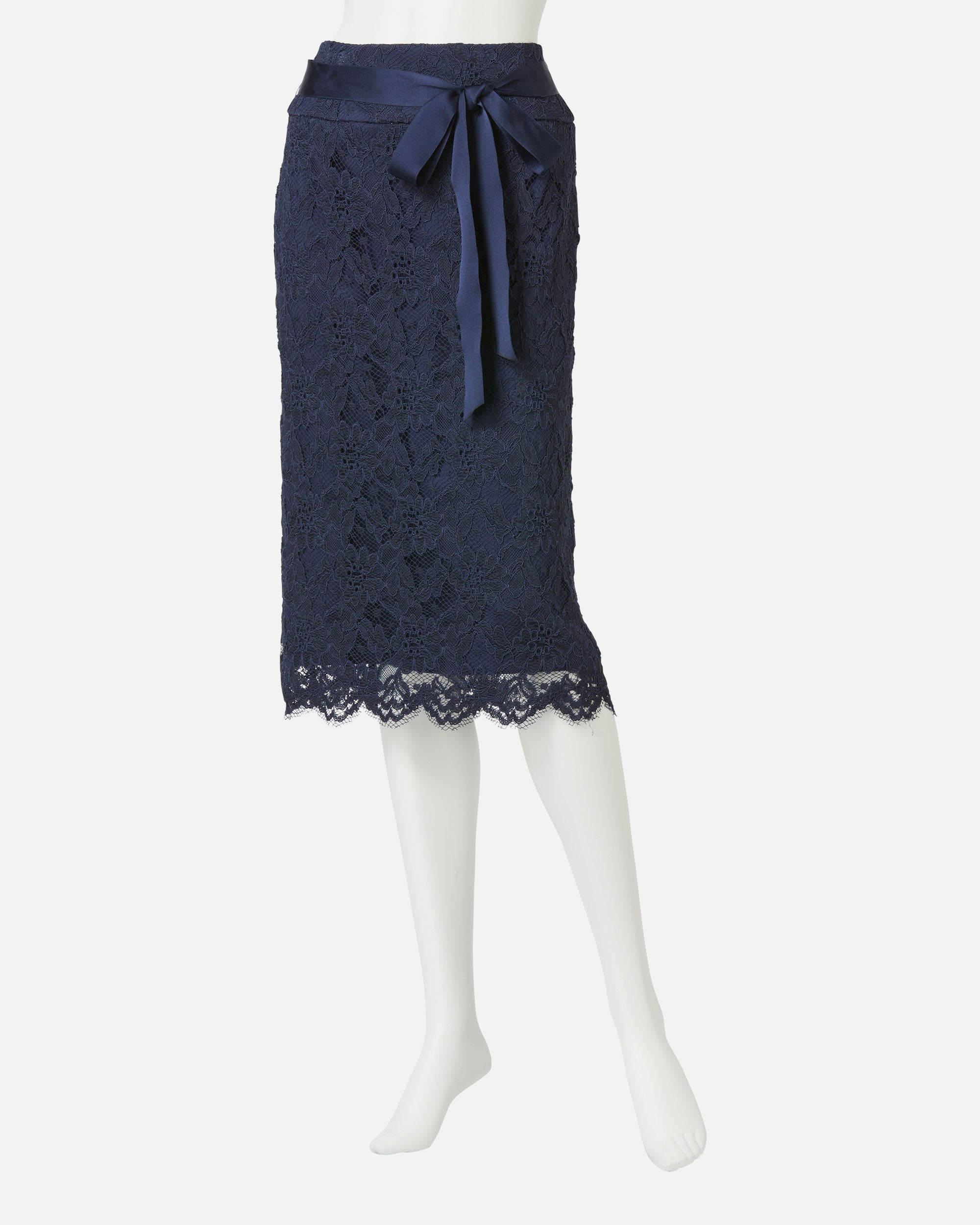 Raschel Lace Straight Skirt
