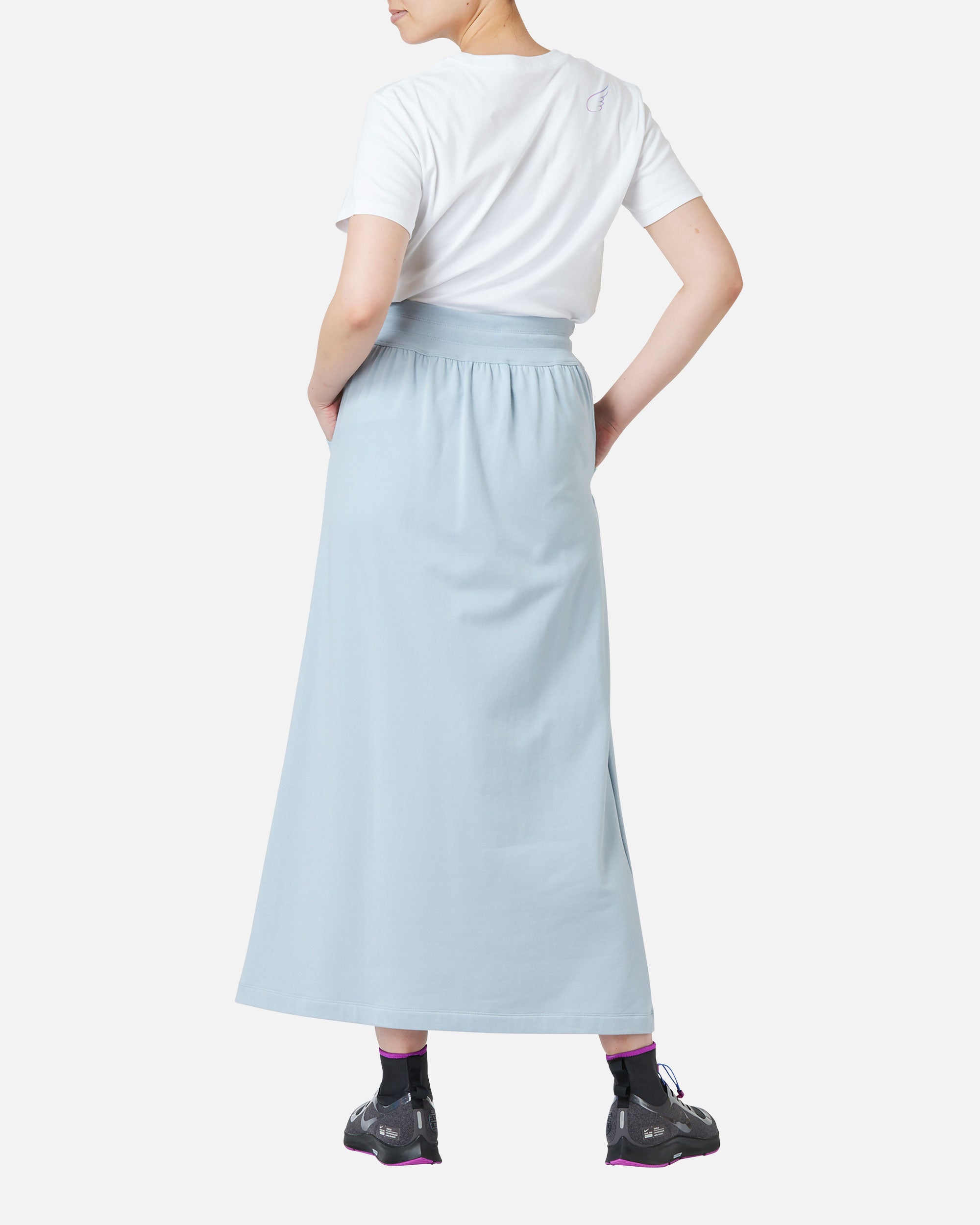 Cotton jersey long skirt