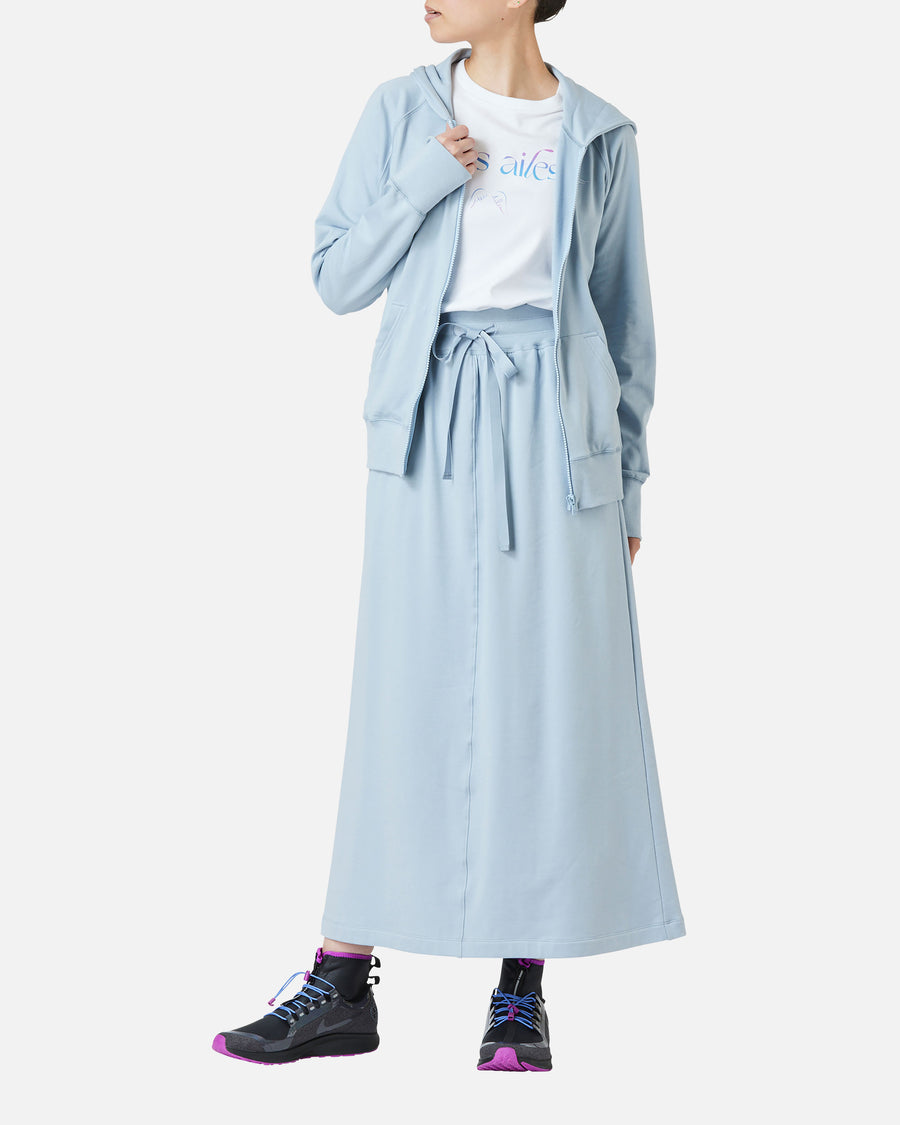 Cotton jersey long skirt
