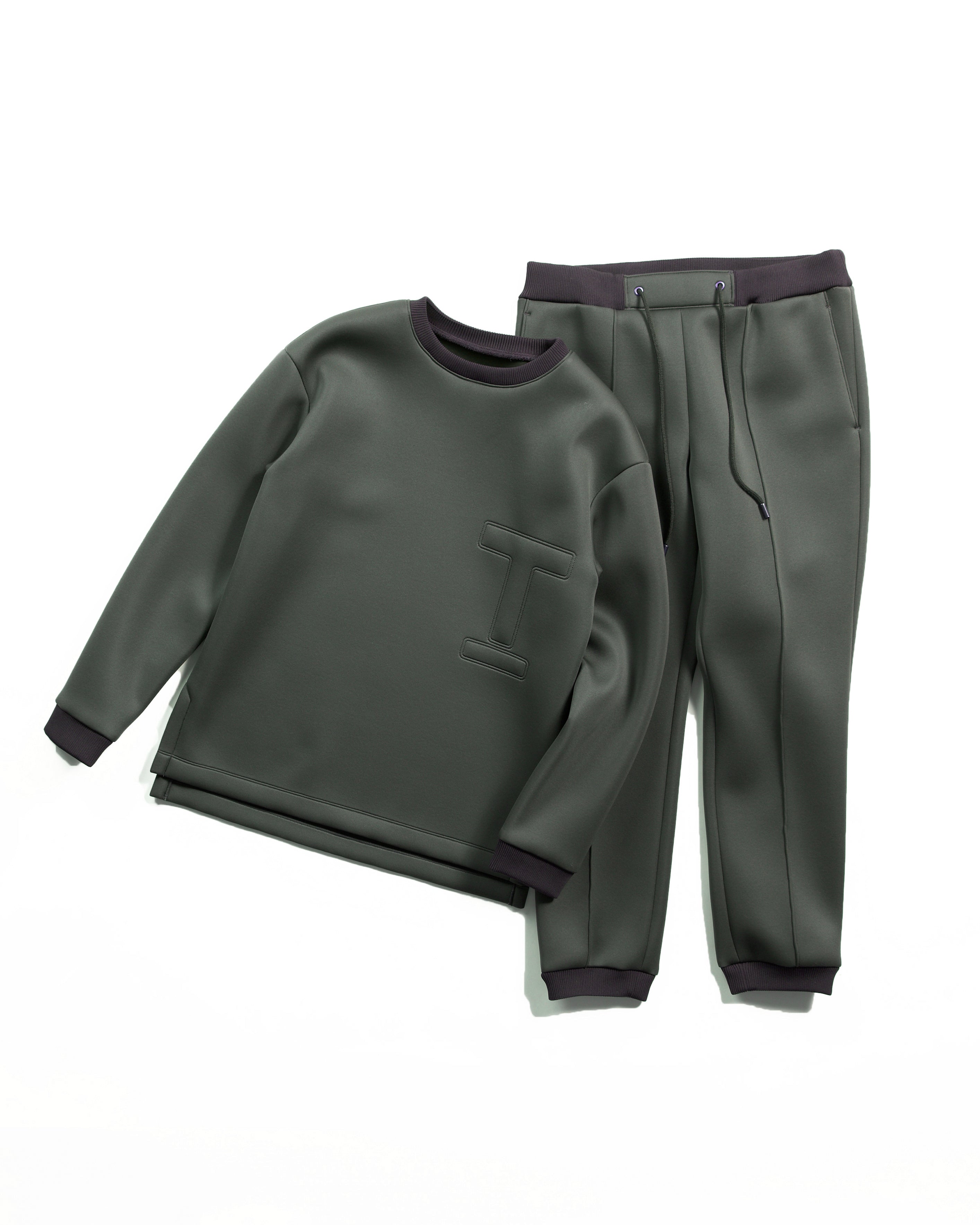 Bonded jersey pants