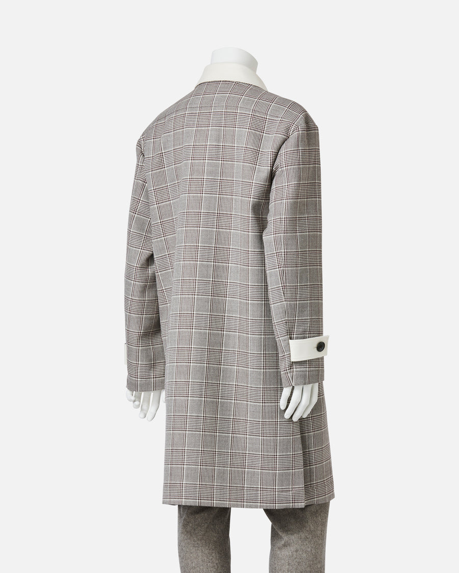 Glen Check Double Face Coat