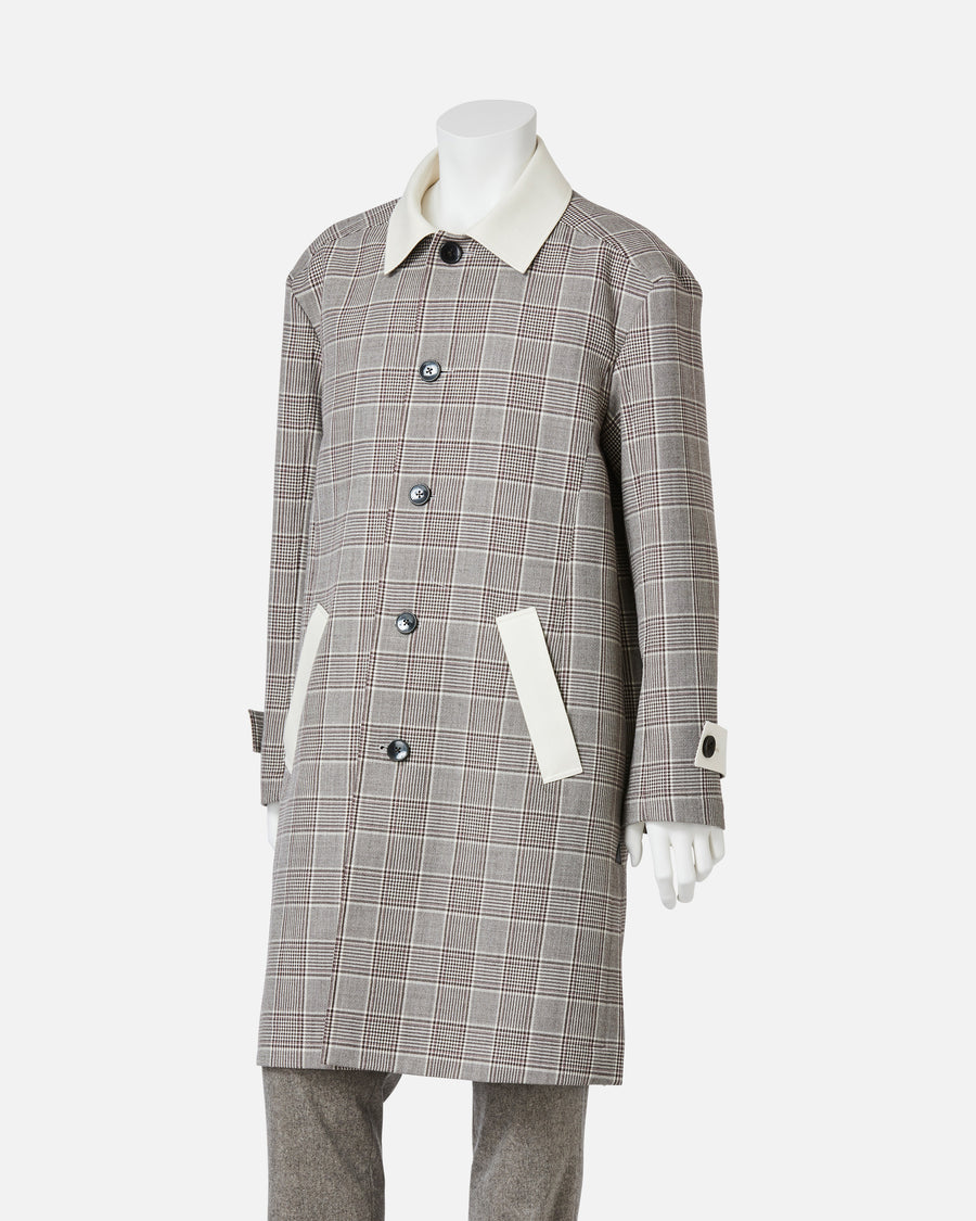 Glen Check Double Face Coat
