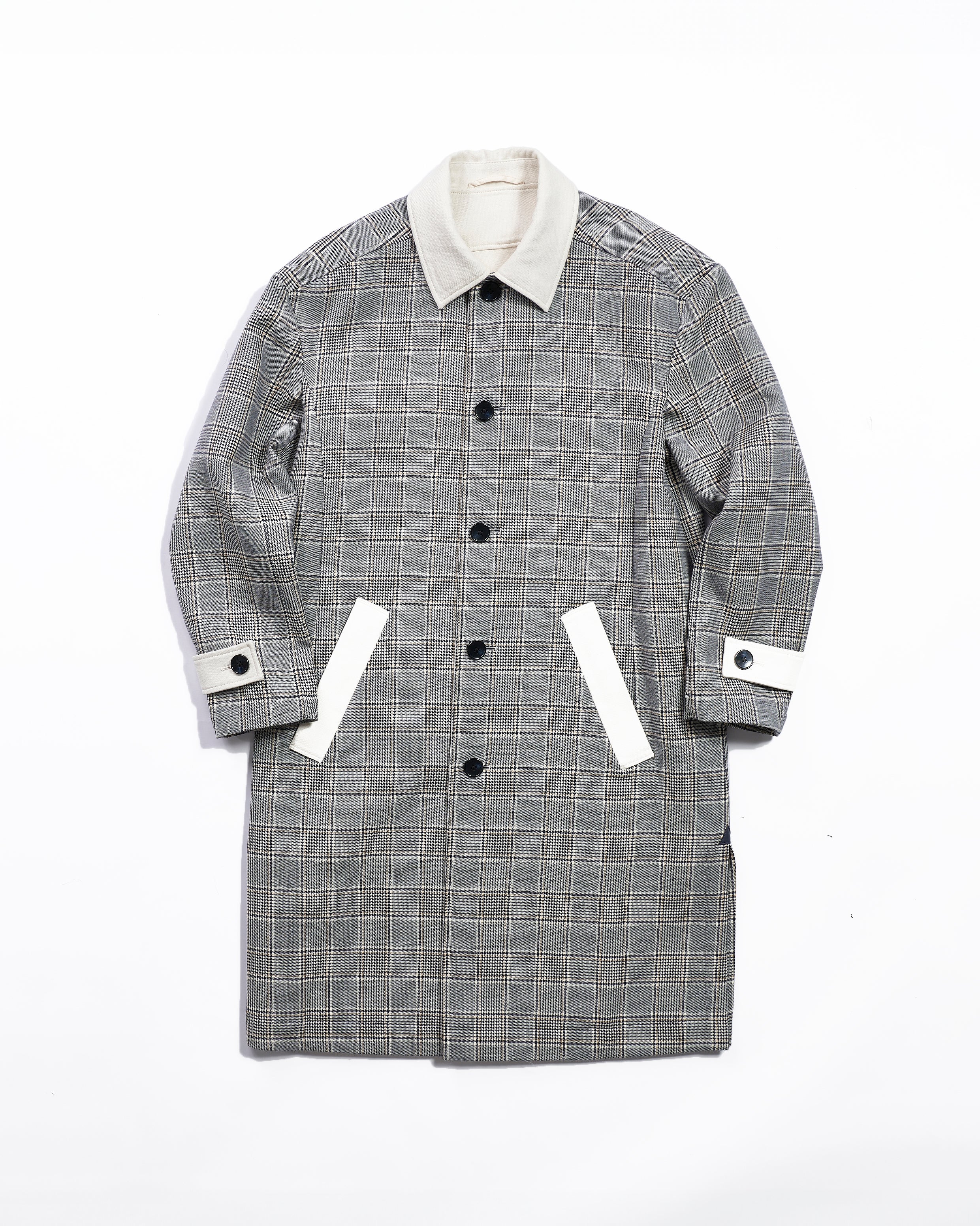Glen Check Double Face Coat