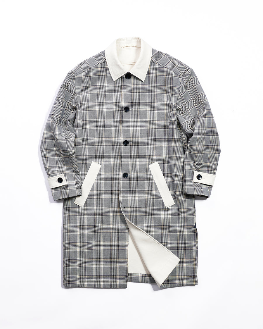 Glen Check Double Face Coat