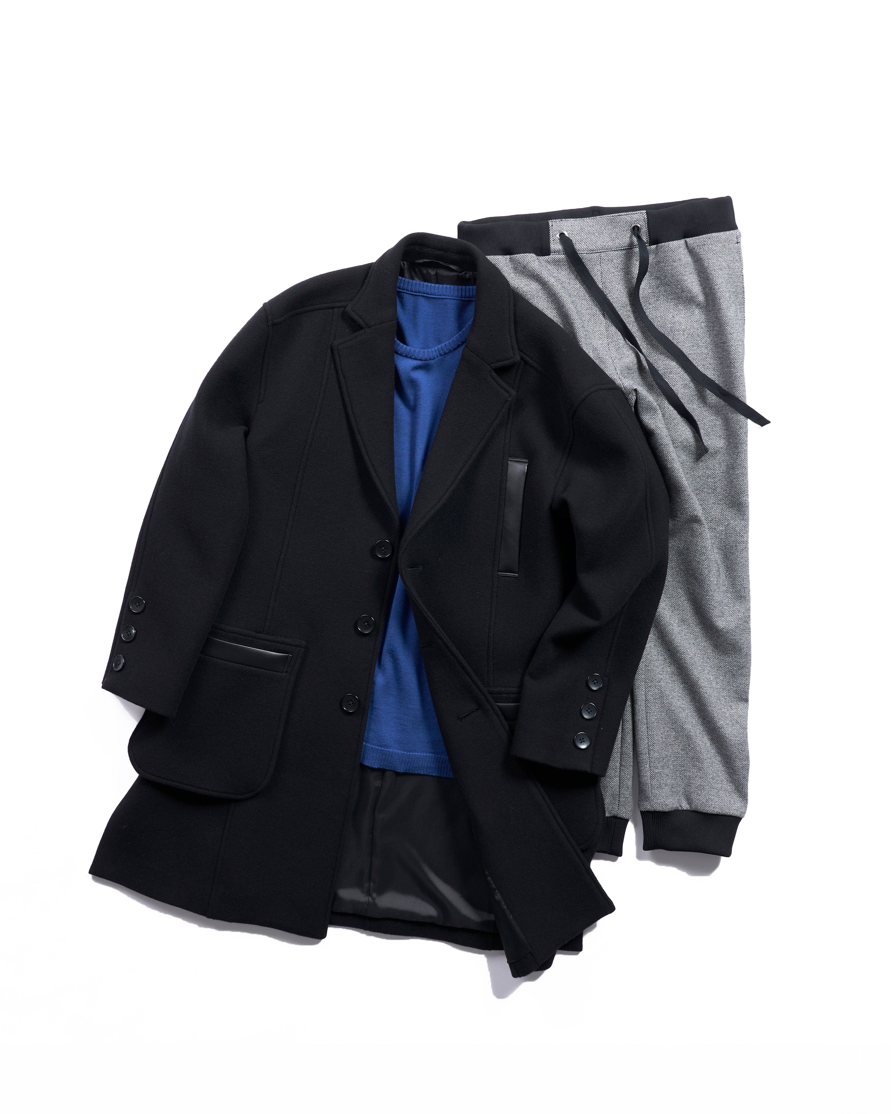 Jacquard jersey drawcord pants