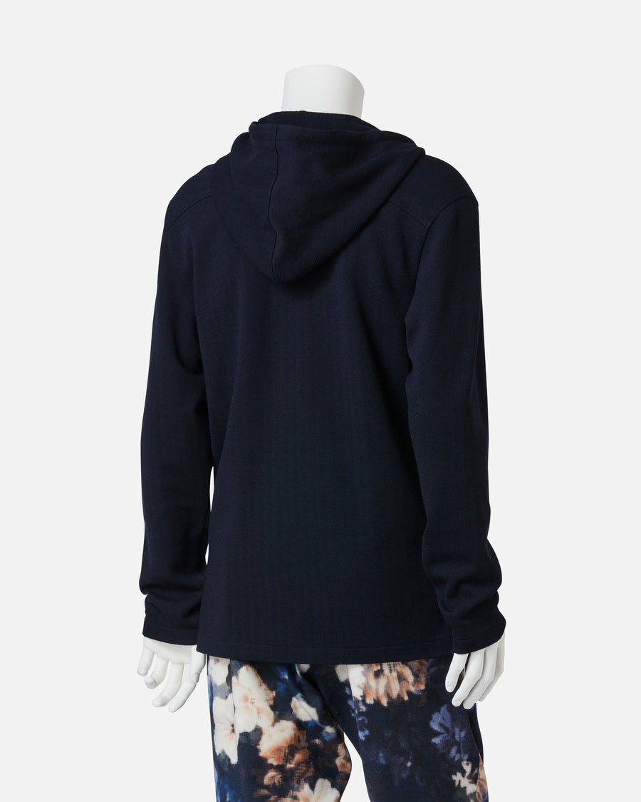 Jacquard jersey hoodie