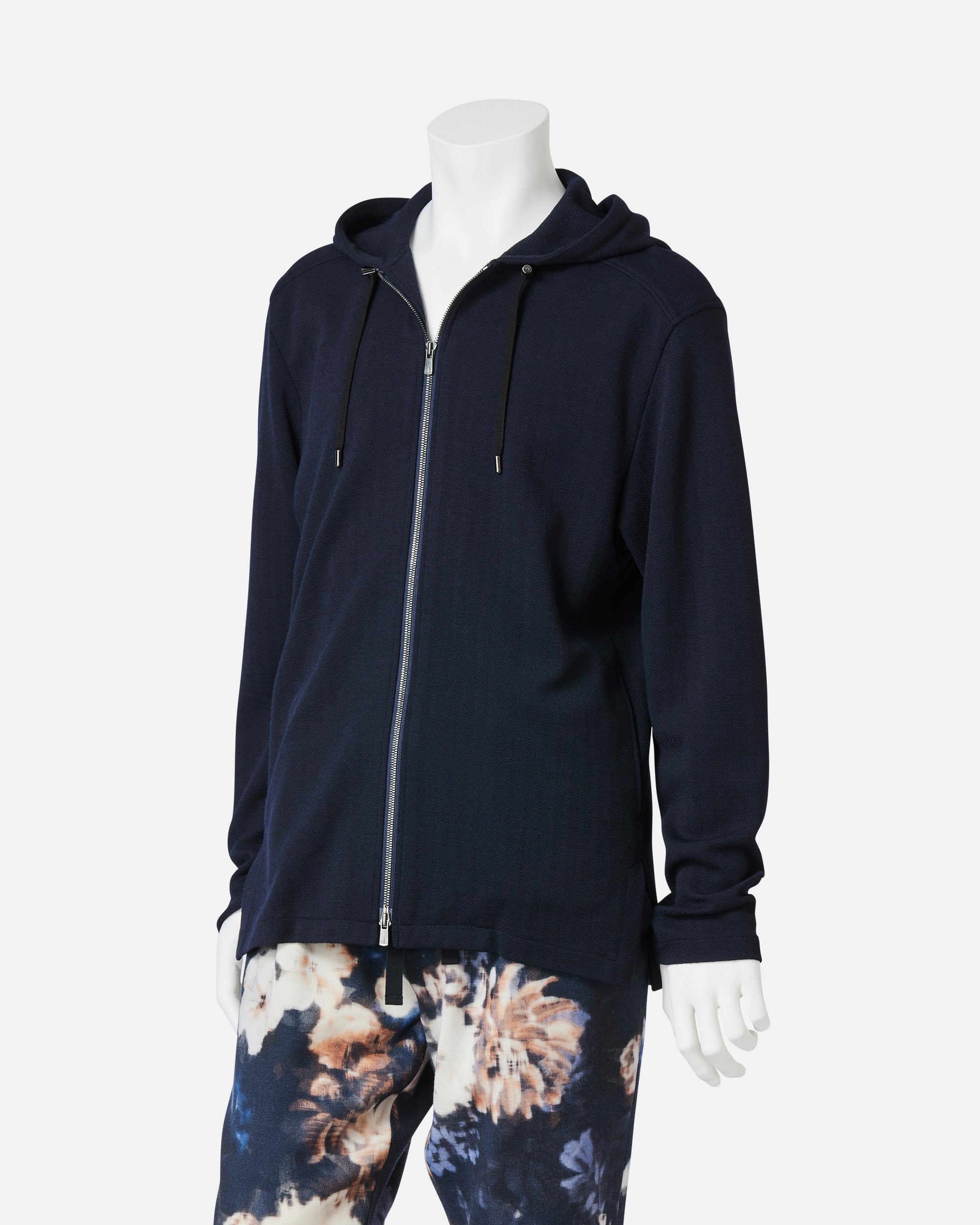 Jacquard jersey hoodie