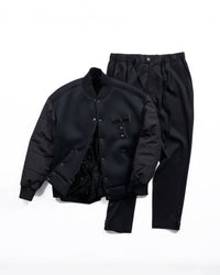 Tapered pants with tabs