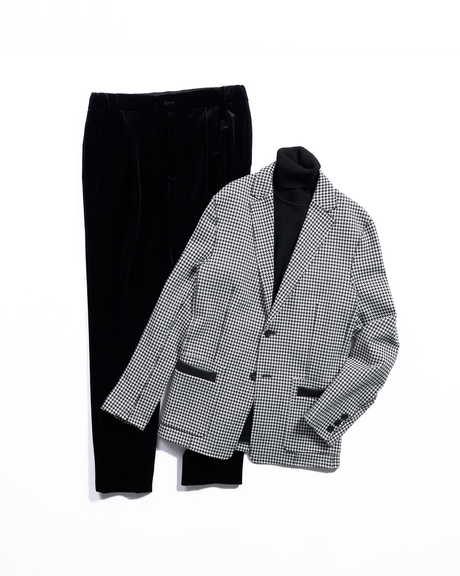 Jacquard jersey seamless jacket