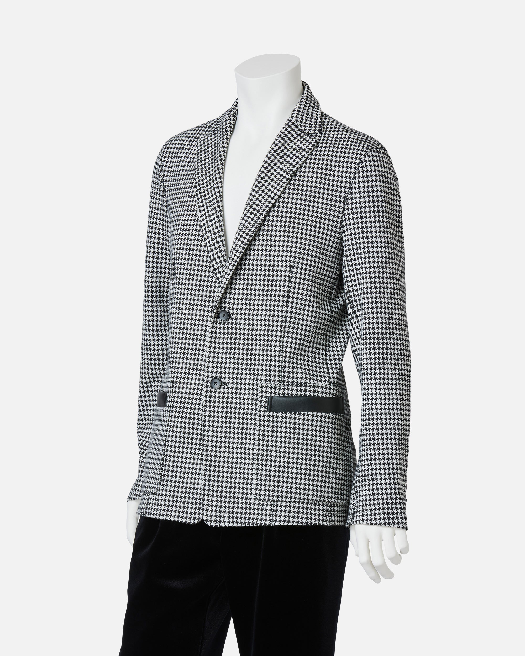 Jacquard jersey seamless jacket