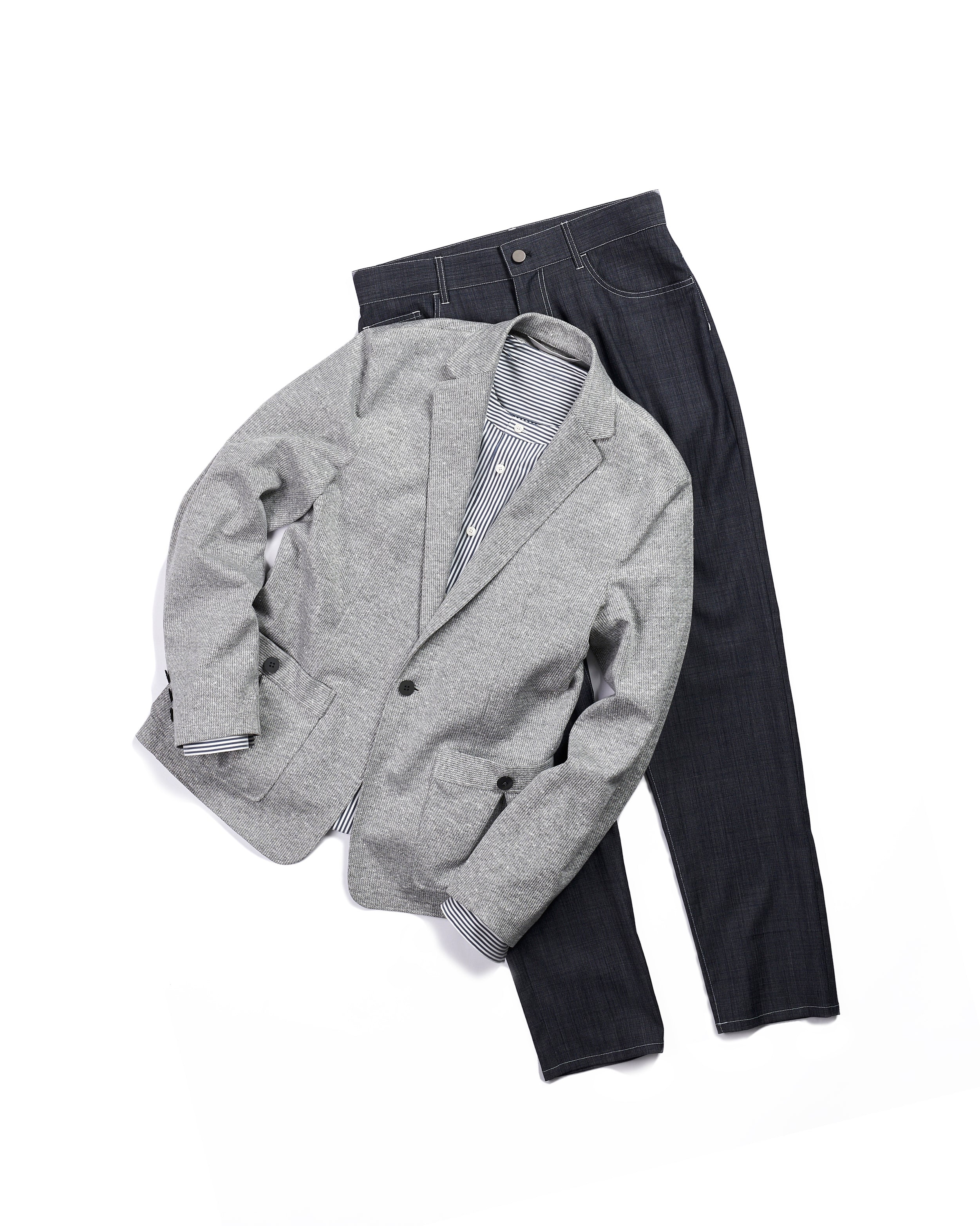 Denim-like Summer Wool Pants